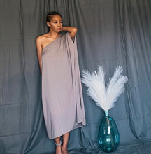 Load image into Gallery viewer, ETHEREAL OVERSIZED ONE SHOULDER DRESS
