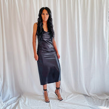 Load image into Gallery viewer, SIMPLE SATIN SLIP DRESS
