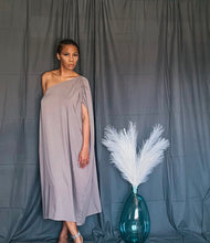 Load image into Gallery viewer, ETHEREAL OVERSIZED ONE SHOULDER DRESS
